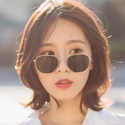 Veshion Square Sunglasses Women Men Brand Designer Sun Glasses for Female Male Vintage Ladies Glasses Metal Frames Small Uv400