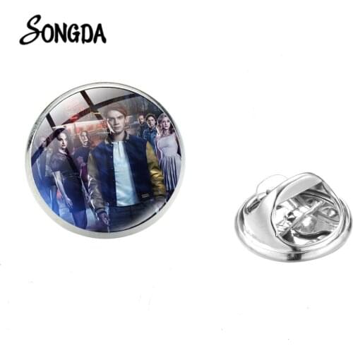 Fashion Mysteries of Riverdale Glass Brooch Backpack Badge Pins High Grade Stainless Steel Jackets Decoration Accessories