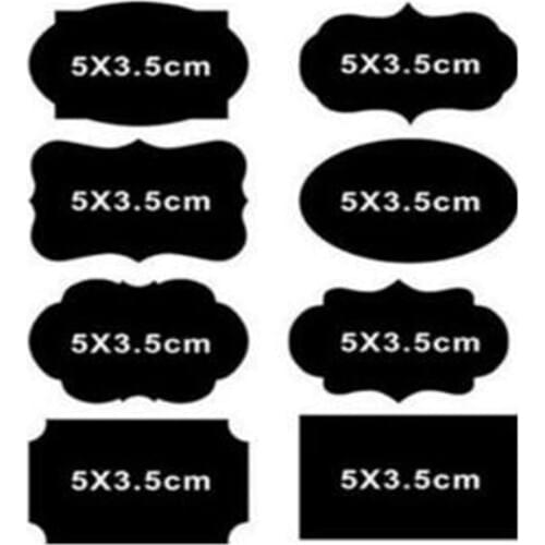 80-Pack Large Removable DIY self-adhesive Chalkboard Labels with 1 Erasable Chalk Markers- Perfect for Jars and Canisters