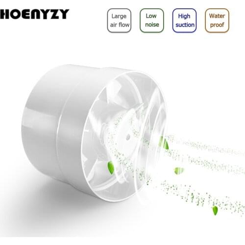 4/5/6 Inch 220V Home Silent Inline Pipe Wall Duct Fan Bathroom Kitchen Air Ventilator Toilet Extractor 100/125/150mm