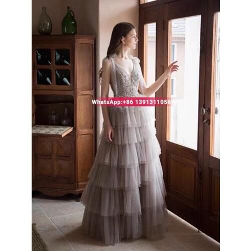 2021 new grey nail beads show thin celebrity temperament, preside over the performance of cake dress at the annual meeting