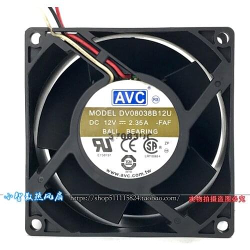 New original DV08038B12U 8038 8cm 12V 2.35A pwm violent large air volume inverter server cooling fan