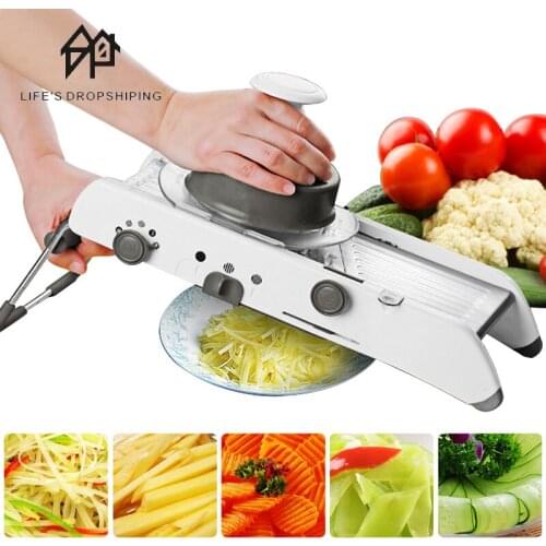 Mandoline Vegetable Kitchen Tool Slicer Manual Vegetable Cutter Professional Grater With Adjustable 304 Stainless Steel Blades