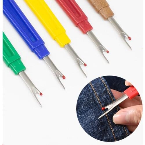 MIUSIE Plasitc Handle Thread Cutter Seam Ripper Stitch Unpicker Needle Art Sewing DIY Handle Craft Embroidery Tool Sewing Ripper