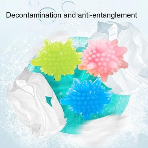 10PCS Decontamination And Anti-Entanglement Laundry Ball Washing Machine Laundry Softener Cleaning Jersey Care And Washing Ball