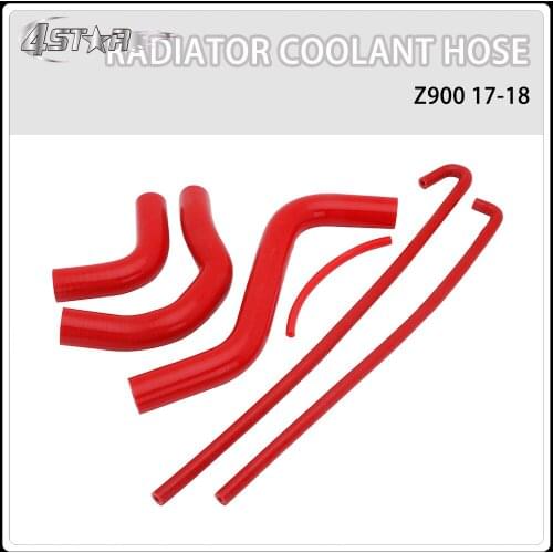 Motorcycle Engine Cooling Silicone Radiator Coolant Reinforced Hoses Kit For KAWASAKI Z900 Z 900 2017-2018 Street Bike