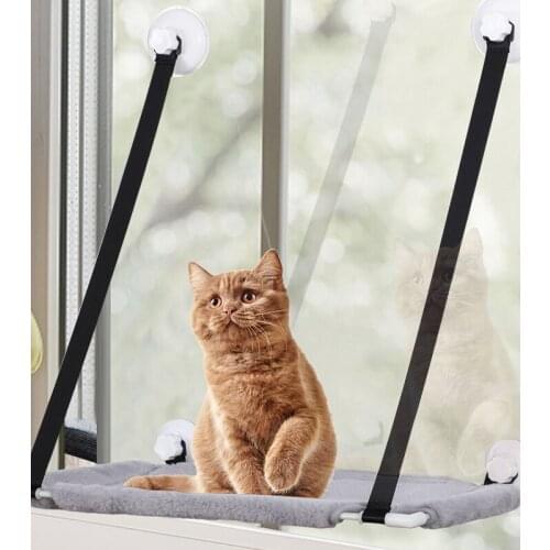 Pet Supplies Pet Hanging Beds Cute Cat Hammock Sunny Seat Window Mount Pet Comfortable Cat Bed Mat Shelf Seat Bed Bearing 15kg