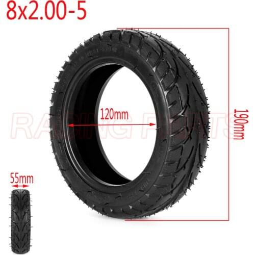 8X2.00-5 Vacuum tires Wheel Tyre 8X2.00-5 Tire for Kugoo C3 S3 S2 MINI Electric BIKE