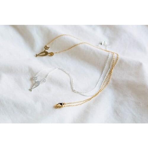 Women choker Cute Animal Stray Cat Necklace best christmas gift for friend