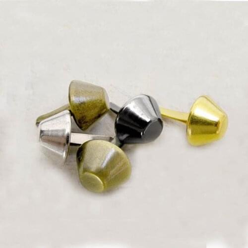1000pcs 15mm PURSE FEET Brass Studs Nailheads Spike