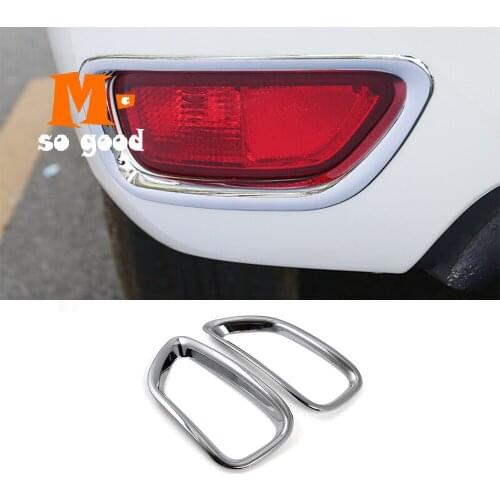 2017 2018 For NIssan Patrol Armada Y62 Rear Fog Light Trim Tail Fog Lamp Cover Trim ABS Chrome Auto Exterior Accessories Styling