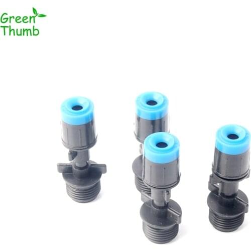 3pcs 1/2 Inch Plastic Adjustable Nozzle Blue Male Thread Garden Irrigation Sprinkler High Quality Water Spray Nozzle