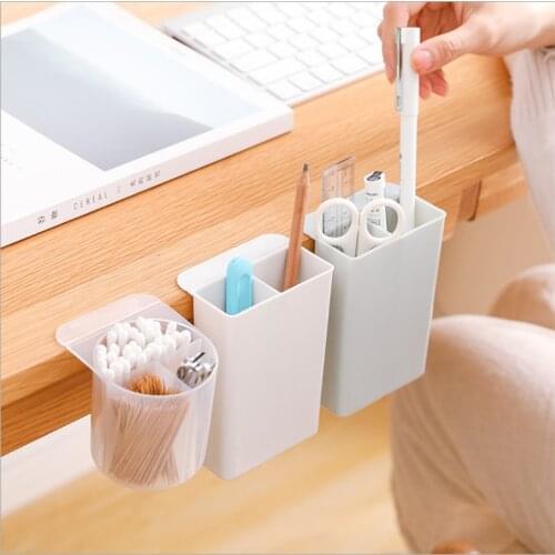 3PC/SET Table Side Paste Storage Box Wall Mounted Non Punching Stationery Finishing Box Multifunctional Cosmetic Box
