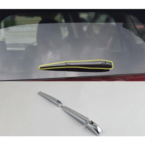Car Accessories Exterior Decoration ABS Chrome Rear Window Wiper Noozle Cover Trims For Toyota RAV4 2016 Car Styling