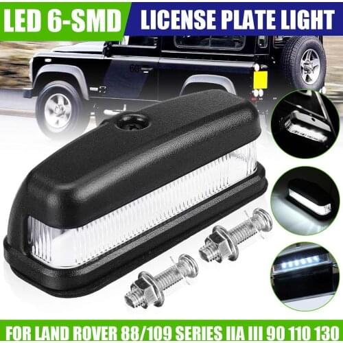 Car LED Licence Number Plate Light Lamps For Land Rover Series IIA III 90 110 130 Defender Rear Tail Lamp XFC100550 PRC7255