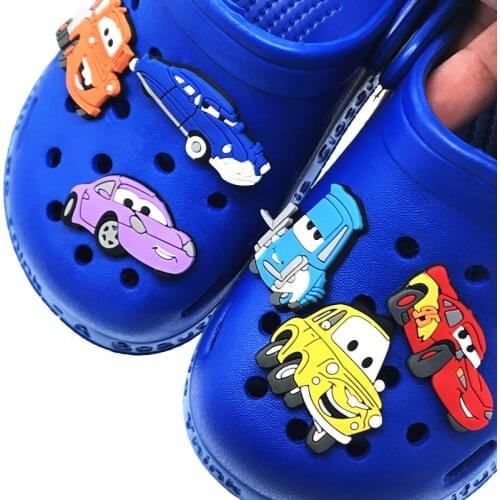 Free Shipping 50Pcs Car Toy Bus Transportation Shoe Ornaments Bracelets Shoe Charms Accessories Fit Croc Jibz Promotional Gift