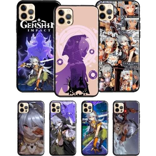 Razor Genshin Impact Case For Apple iPhone 11 12 Pro Max mini 6S 7 8 Plus XR X XS MAX SE 2020 Back Cover Coque