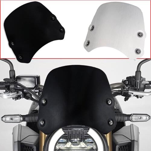For Honda CB650R CB 650R 650R Neo Sports Cafe 2019 2020 + Motorcycle Accessories Aluminum Windshield Wind Screen Extention Kit