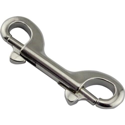 316 Stainless Steel Double Ender Hook 90mm 100mm 115mm Hook Double Ended Bolt Snap Buckle Metal Clip