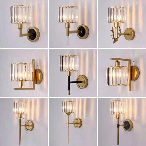 Crystal Wall Lamp Wall Light Bedroom Lamp Living Room Crystal Wall Type Restaurant Dining Room Wall Light Luxury Home