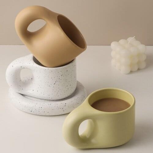 Nordic Style Couple Mug Celebrity Creative Cute Girl Ceramic Coffee Cup