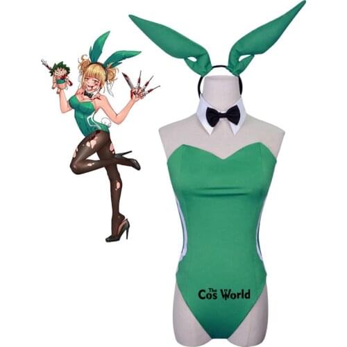 My Hero Academia Boku no Hero Academia Toga Himiko Bunny Girl Sexy Maid Dress Uniform Outfit Anime Cosplay Costumes