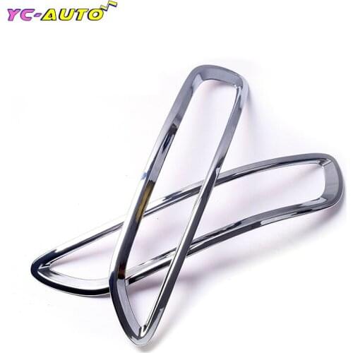 Left Right Car Rear Tail Fog Light Lamp Cover Chrome ABS Trim Styling Sticker Accessories For KIA Sportage 4 2016 2017 2018