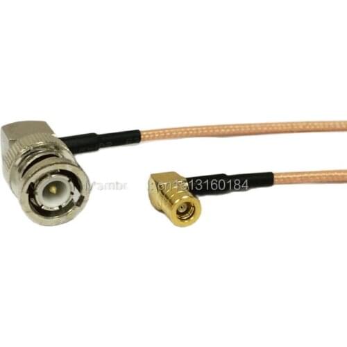 Modem Coaxial Pigtail BNC Male Right Angle Connector Switch SMB Female Right Angle Connector RG316 Cable 15CM 6" Adapter