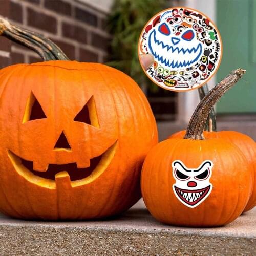 50/100PCS Halloween Graffiti Stickers Funny Laptop Guitar Skateboard Bike Helmet Luggage Motorcycle Waterproof Sticker Kid Toy