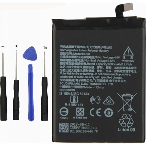Original HE338 Phone battery For Nokia 2 4000mAh