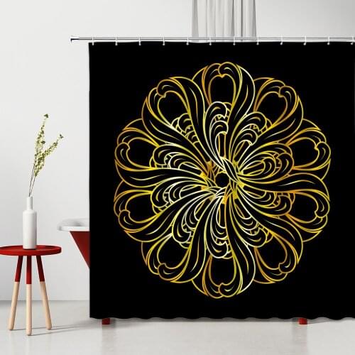 Bathroom Shower Curtains Set Bohemian Bathroom Decoration Waterproof Polyester Fabric Mildew Proof Household Items