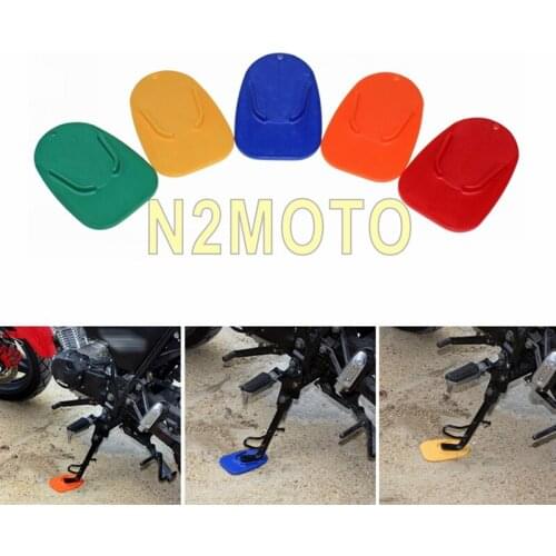 Universal Motorcycle Non-slip Kickstand Side Stand Extension Pad Plate For Honda Yamaha Suzuki Kawasaki Dirt Bike Kickstand