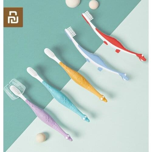 5Pcs Kids Toothbrushes Cute Dinosaur Shape Kids Boys Girls Children Dental Care Teethbrush Oral Hygiene Soft Tooth Brush