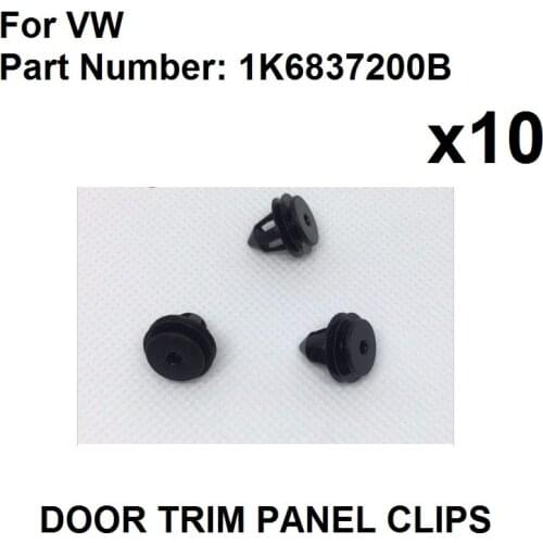 10x Door Panel Mounting Clips For VW Golf | 1k6837200B