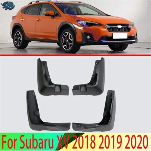 For Subaru XV 2018 2019 4PCS Mud Flaps Splash Guards Fender Mudguard Kit Mud Flap Splash Guards Mudguard Car styling