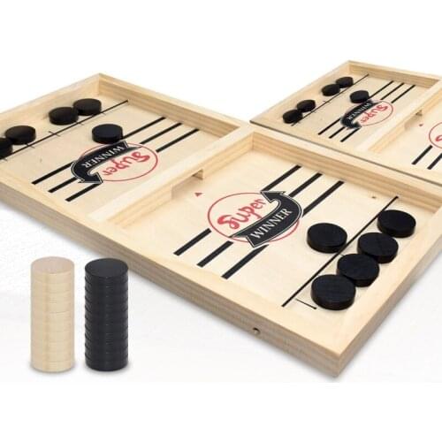 Fast Hockey Sling Puck Game Paced Sling Puck Winner Fun Toys Board-Game Party Game Toys For Adult Child Family