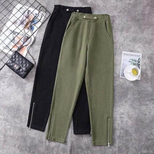 Black Stretch Elastic Waist Plus Large Size Oversize Korean Vintage Clothes WomenS High Waist Trousers Fashion Pants For Girls