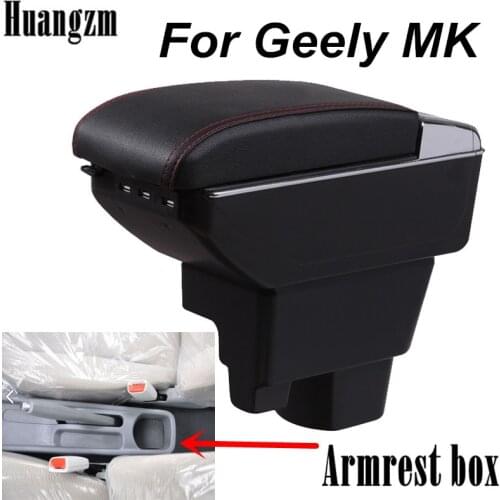 For New Geely MK armrest box gc6 armrest box central Store content Storage box New King kong armrest box with USB interface