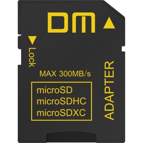 DM SD Adapter SD4.0 UHS-IIcomptabile with microSD microSDHC microSDXC transfer speed can up to 300MB/s