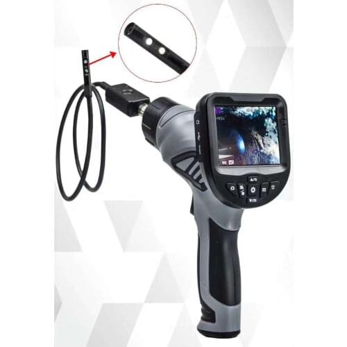 3.5 inch 8.5mm 720P Dual Lens HD Hanhdeld Endoscope Inspection Camera 4X Zoom Portable Borescope Side-View Otoscope