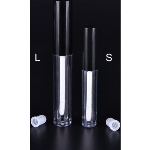1pcs 1.5ml/4ml Comestic Empty Containers Lips Tube Lip Gloss Tube Brush Cap Bottles Plastic Empty Slim Lip Balm Tube
