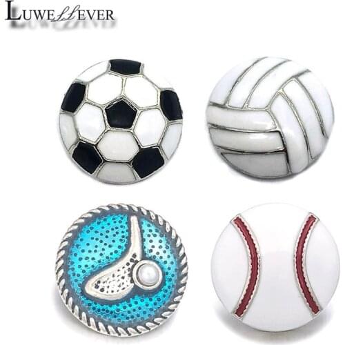 Golf Component w217 Crystal 18mm 30mm Metal Snap Button For Bracelet Necklace Interchangeable Jewelry Women Accessorie Findings