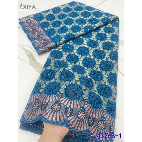 Cotton African Lace Fabric High Quality Lace Swiss Voile Lace in Switzerland Embroidered Nigerian Dry Lace for Wedding APW4326B