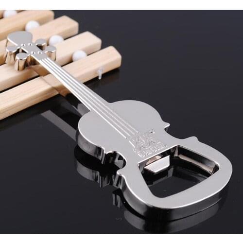 Creative Gift Zinc Alloy beer guitar bottle opener bottle opener key chain ring handbag accessories LX6660