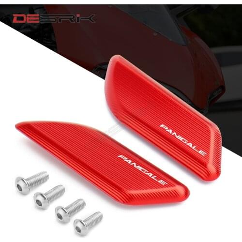 Mirror Hole Cover Motorcycle CNC Windscreen Driven Mirror Eliminators Cap For DUCATI Panigale 959 Panigale 1299 2015 2016 2017