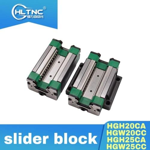 New product High quality Durable stable HGH20CA HGW20CC HGH25CA HGW25CC slider block for linear guide HGR20/25