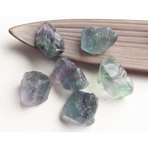 Organic Material Natural Fluorite Crystal Colorful Striped Fluorite Quartz Crystal Stone Point Healing Treatment Stone D3