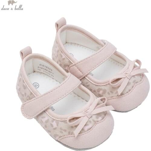 DB18524 Dave Bella autumn baby girls fashion bow first walkers new born shoes
