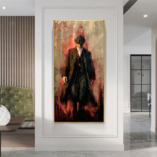 Peaky Blinders Movie Posters And Prints Graffiti Art Canvas Painting Living Room Decoration Mural Pictures Printed On The Wall