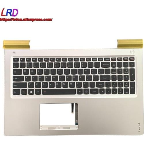 New C Cover Upper Case Palmrest with US English Backlit Keyboard for Lenovo Ideapad 700-15ISK Laptop 5CB0K85916 SN20K28279